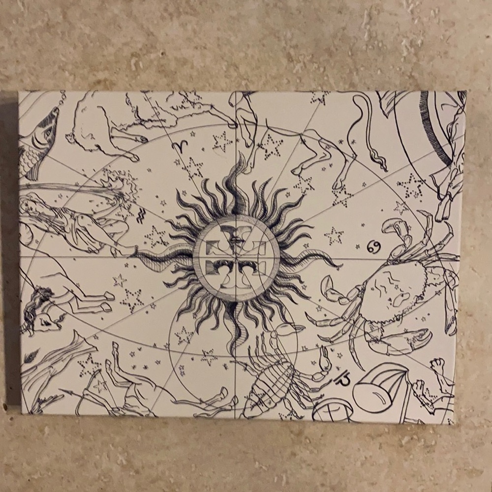 NIB Tory burch limited edition astrology birthday gift zip pouch.